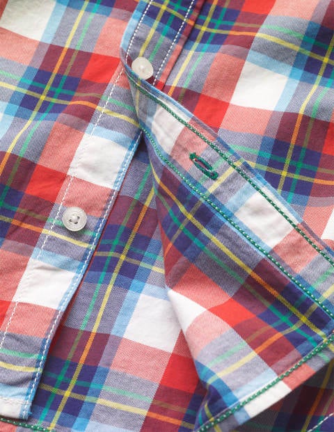 Casual Twill Shirt - Red Blue Casual Twill Shirt - Red Blue