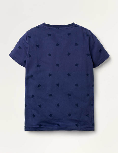 T-Shirt mit Fahrzeugszene - Segelblau, Baustelle T-Shirt mit Fahrzeugszene - Segelblau, Baustelle