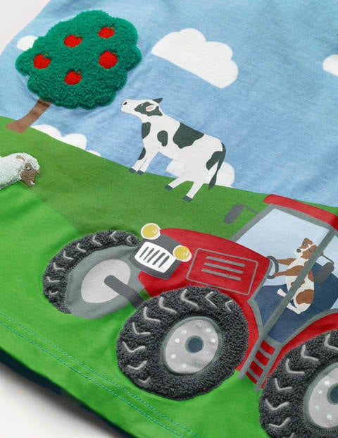 Vehicle Scene T-shirt - Surfboard Blue Farm Vehicle Scene T-shirt - Surfboard Blue Farm