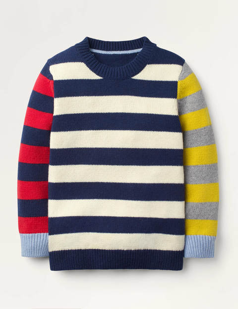 Colourblock Jumper - College Navy Colourblock Jumper - College Navy