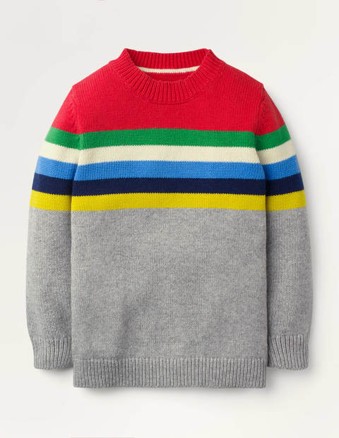 Colourblock Sweater - Grey Marl Colourblock Sweater - Grey Marl