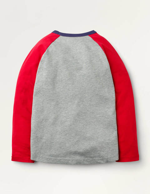Rainbow Raglan T-shirt - Grey Marl Good Rainbow Raglan T-shirt - Grey Marl Good