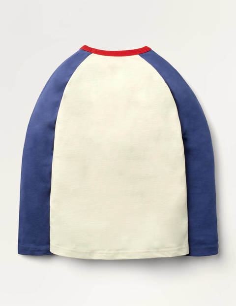Rainbow Raglan T-shirt - Ivory Snailed It Rainbow Raglan T-shirt - Ivory Snailed It