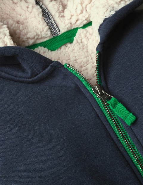wool lined zip up hoodie