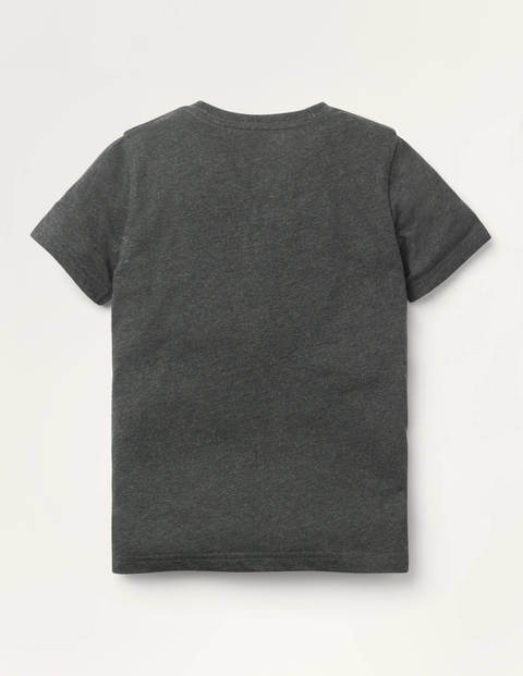 T-Shirt mit Superstitch - Anthrazit, Drache T-Shirt mit Superstitch - Anthrazit, Drache