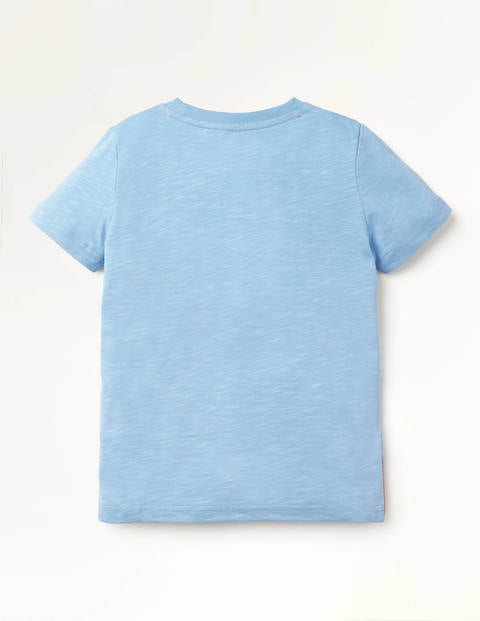 Sportliches T-Shirt mit Motiv - Eisblau, Rudern Sportliches T-Shirt mit Motiv - Eisblau, Rudern