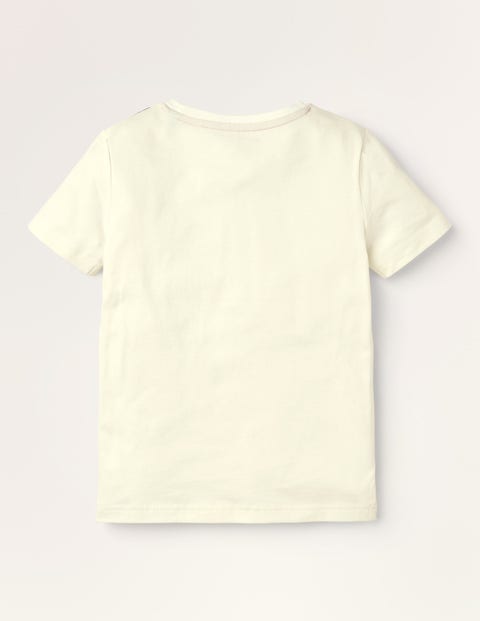 T-shirt à sequins sportif - Médaille GBR ivoire T-shirt à sequins sportif - Médaille GBR ivoire