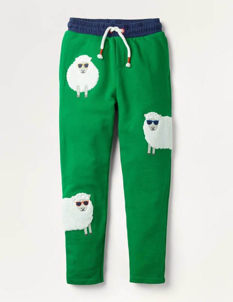 Appliqué Joggers - Highland Green Sheep Appliqué Joggers - Highland Green Sheep