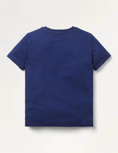 T-Shirt mit Metallic-Applikation - Schuluniform-Navy, Einhorn T-Shirt mit Metallic-Applikation - Schuluniform-Navy, Einhorn