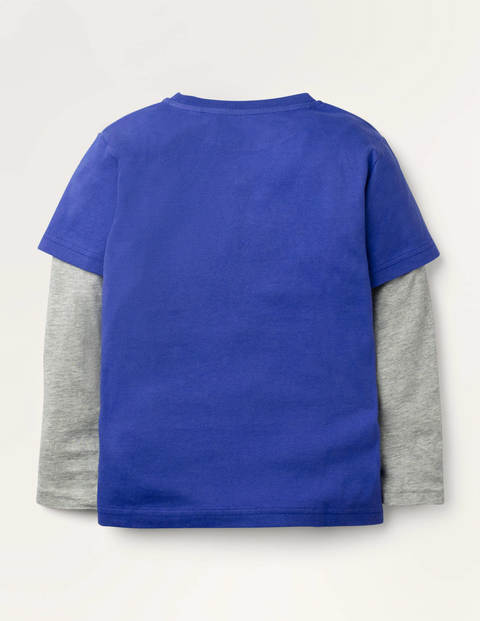 Sporty Animal Appliqué T-shirt - Greek Blue Guinea Pig Sporty Animal Appliqué T-shirt - Greek Blue Guinea Pig