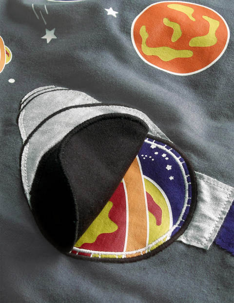 Glowing Novelty T-shirt - Smoke Grey Telescope Glowing Novelty T-shirt - Smoke Grey Telescope