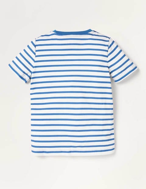 T-Shirt mit farbwechselnden Pailletten - Naturweiß/Elisabethanisches Blau, Drache T-Shirt mit farbwechselnden Pailletten - Naturweiß/Elisabethanisches Blau, Drache