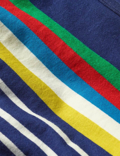 Lustiges Bretonshirt - Segelblau, Regenbogen Lustiges Bretonshirt - Segelblau, Regenbogen