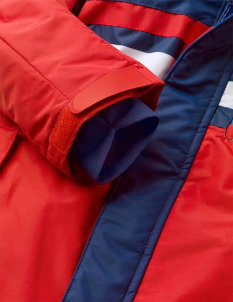 All-weather Waterproof Jacket - Red Colourblock All-weather Waterproof Jacket - Red Colourblock