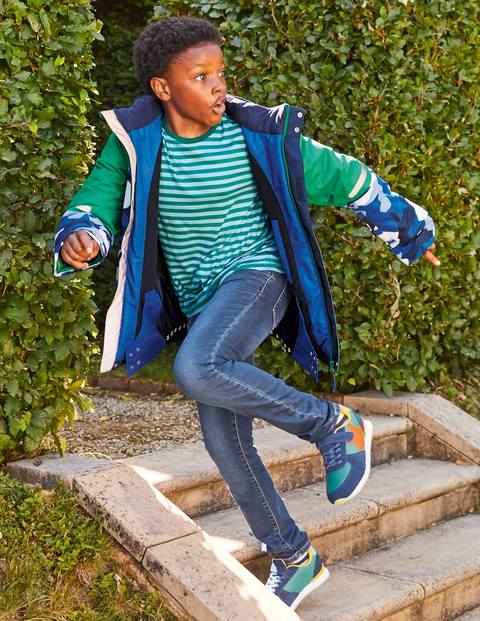 Supersoft Long-sleeved T-shirt - Frosted Blue/Forest Green Supersoft Long-sleeved T-shirt - Frosted Blue/Forest Green