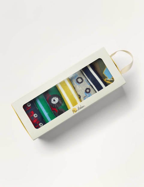 Sock Box 7 Pack - Multi Vehicles Sock Box 7 Pack - Multi Vehicles