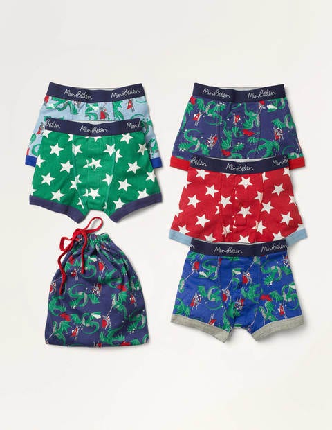 Boxers 5 Pack - Multi Dragons Boxers 5 Pack - Multi Dragons