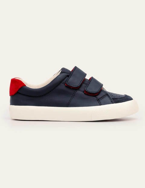 Leather Low Tops - College Navy Leather Low Tops - College Navy