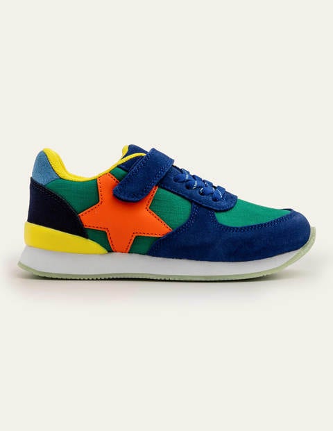 Suede Trainers - Forest Green Multi 