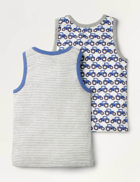 Vests 2 Pack - Elizabethan Blue Tractor Vests 2 Pack - Elizabethan Blue Tractor