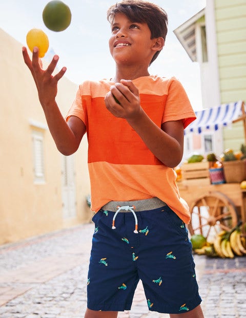 Colourblock T-Shirt - Papaya Punch Orange Colourblock T-Shirt - Papaya Punch Orange
