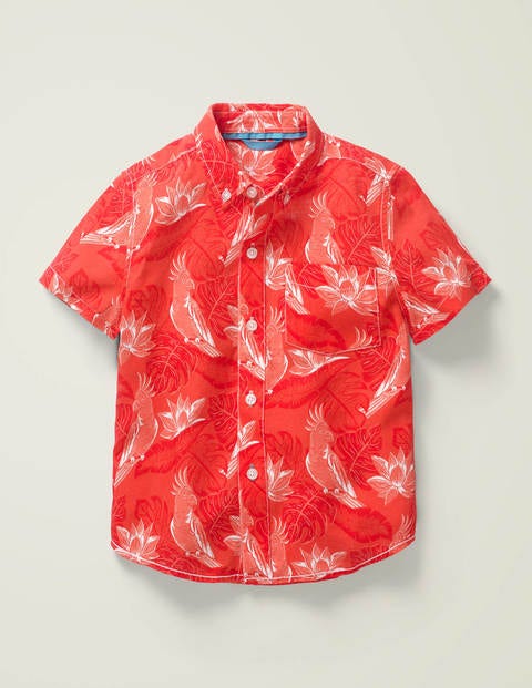 Vacation Shirt - Mallow Red Parakeet Palm Vacation Shirt - Mallow Red Parakeet Palm