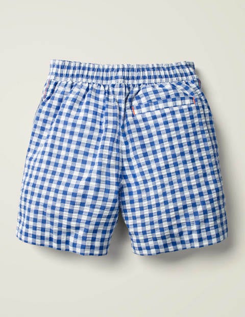 Badeshorts - Königsblau/Naturweiß, Vichykaros Badeshorts - Königsblau/Naturweiß, Vichykaros