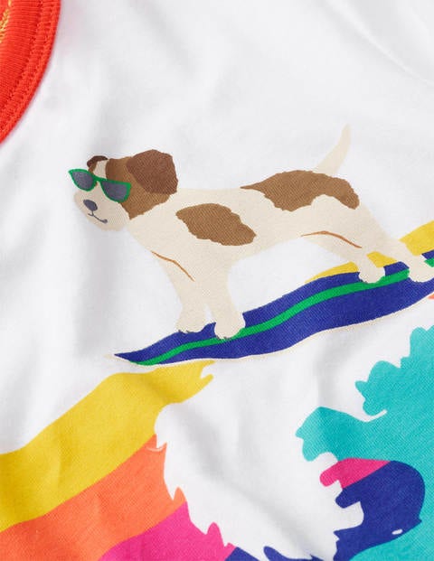Ocean Animal T-Shirt - White Surfing Sprout Ocean Animal T-Shirt - White Surfing Sprout