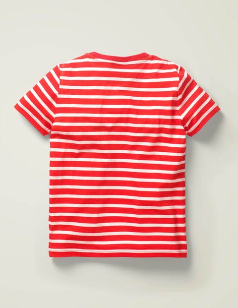 Novelty Appliqué T-Shirt - White/Mallow Red Shark Novelty Appliqué T-Shirt - White/Mallow Red Shark