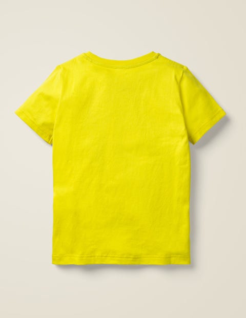 Sequin Sea Creatures T-Shirt - Lemon Zest Yellow Turtle Sequin Sea Creatures T-Shirt - Lemon Zest Yellow Turtle