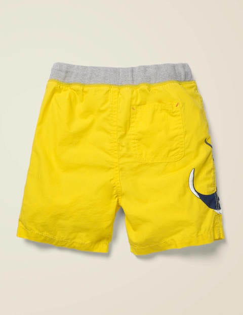Short de vacances fun - Raie manta jaune zeste de citron Short de vacances fun - Raie manta jaune zeste de citron