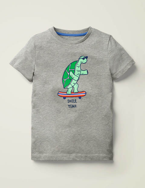 T-shirt à imprimé animal - Tortue gris chiné moyen T-shirt à imprimé animal - Tortue gris chiné moyen