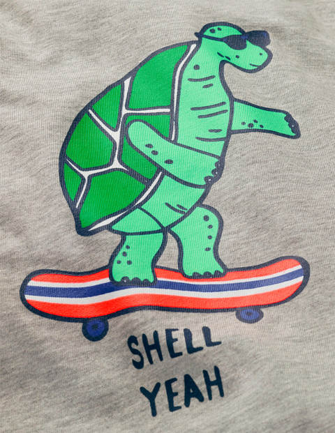 T-shirt à imprimé animal - Tortue gris chiné moyen T-shirt à imprimé animal - Tortue gris chiné moyen