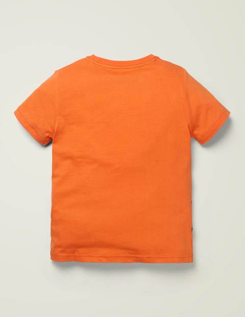 Insects Textured T Shirt Tangerine Orange Bugs Boden Us