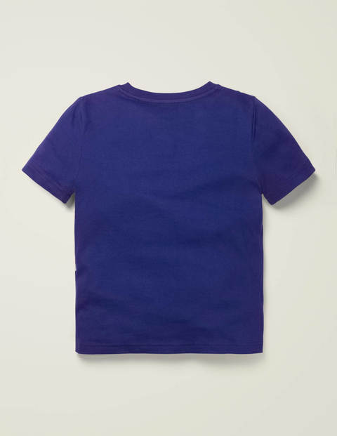 Dinosaur Appliqué T-shirt - Indigo Navy T-Rex Dinosaur Appliqué T-shirt - Indigo Navy T-Rex