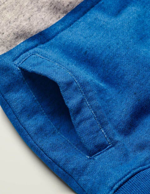 Bequemer Hoodie mit überschnittener Schulter - Kräftiges Blau Bequemer Hoodie mit überschnittener Schulter - Kräftiges Blau