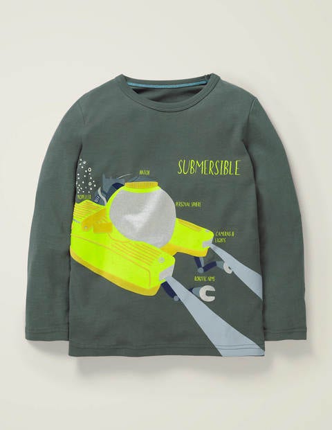 Flock Vehicle T-Shirt - Smoke Grey Submersible Flock Vehicle T-Shirt - Smoke Grey Submersible