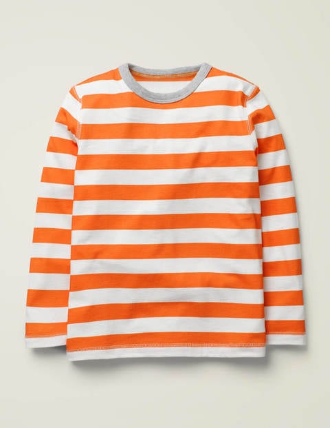 Supersoft Long Sleeved T-Shirt - Mandarin Orange/Ivory Supersoft Long Sleeved T-Shirt - Mandarin Orange/Ivory