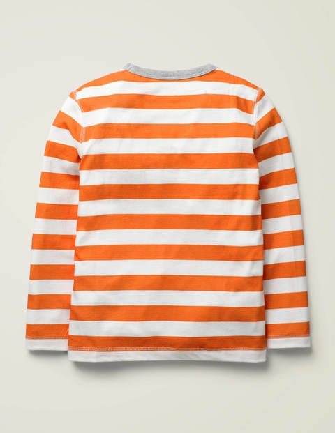 Supersoft Long Sleeved T-Shirt - Mandarin Orange/Ivory Supersoft Long Sleeved T-Shirt - Mandarin Orange/Ivory