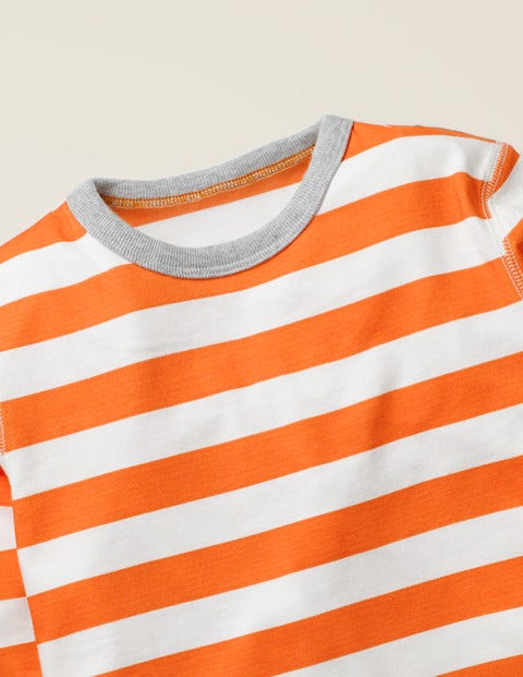 Supersoft Long Sleeved T-Shirt - Mandarin Orange/Ivory Supersoft Long Sleeved T-Shirt - Mandarin Orange/Ivory