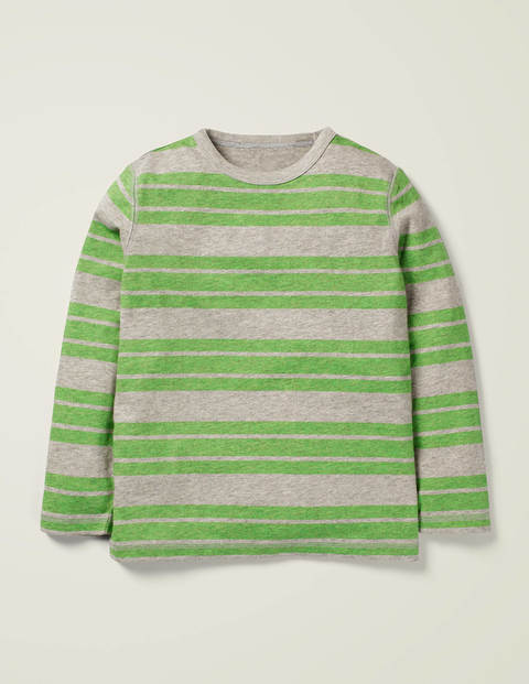 Striped Marl T-Shirt - Grey Marl/Andean Toucan Green Striped Marl T-Shirt - Grey Marl/Andean Toucan Green