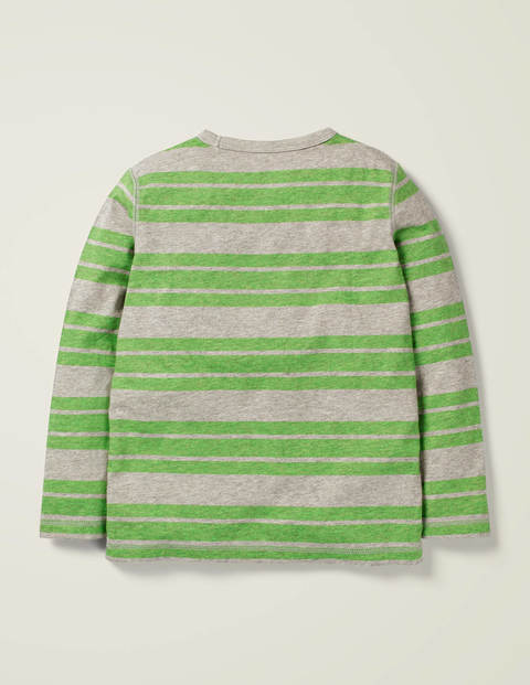 Striped Marl T-Shirt - Grey Marl/Andean Toucan Green Striped Marl T-Shirt - Grey Marl/Andean Toucan Green