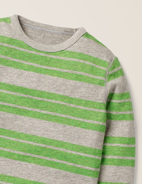 Striped Marl T-Shirt - Grey Marl/Andean Toucan Green Striped Marl T-Shirt - Grey Marl/Andean Toucan Green