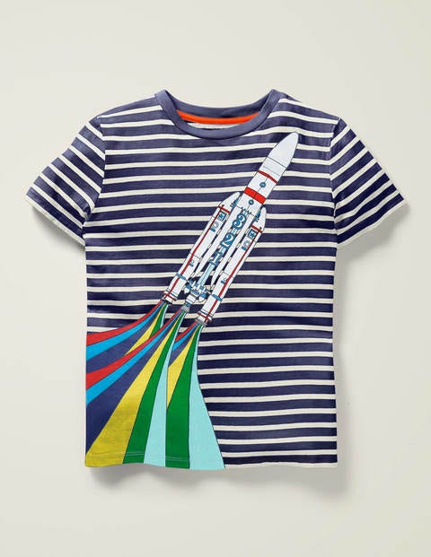 Retro Vehicle T-Shirt - College Navy/Ivory Retro Vehicle T-Shirt - College Navy/Ivory