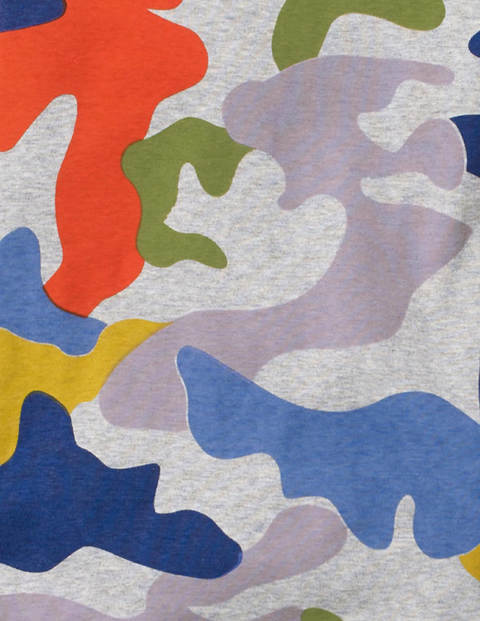 Cosy Long John Pyjamas - Grey Marl Rainbow Camouflage Cosy Long John Pyjamas - Grey Marl Rainbow Camouflage