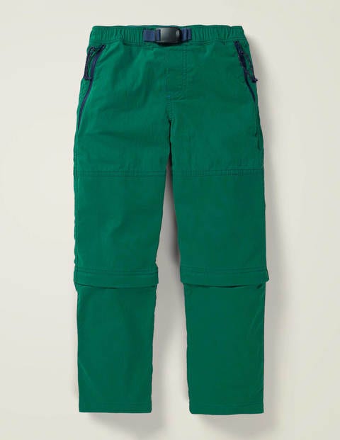 Zip-Off Utility Trousers - Bottle Green Zip-Off Utility Trousers - Bottle Green