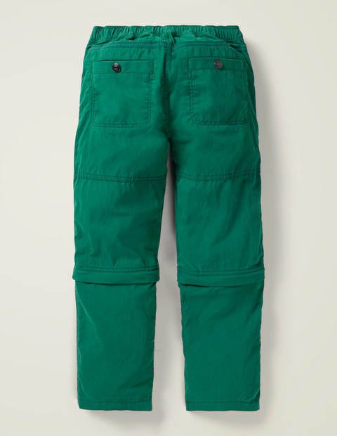 Zip-Off Utility Trousers - Bottle Green Zip-Off Utility Trousers - Bottle Green