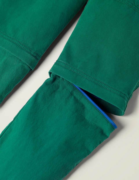 Zip-Off Utility Trousers - Bottle Green Zip-Off Utility Trousers - Bottle Green