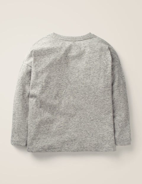 Graphic T-Shirt - Mid Grey Jaspé Space Graphic T-Shirt - Mid Grey Jaspé Space
