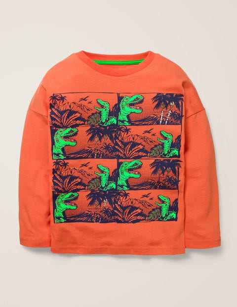 Graphic T-Shirt - Fandango Orange Dinos Graphic T-Shirt - Fandango Orange Dinos